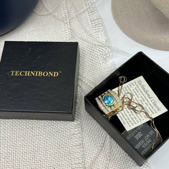 💎 Technibond Blue Topaz Pendant Necklace - QVC Classic! - Picture 14 of 17
